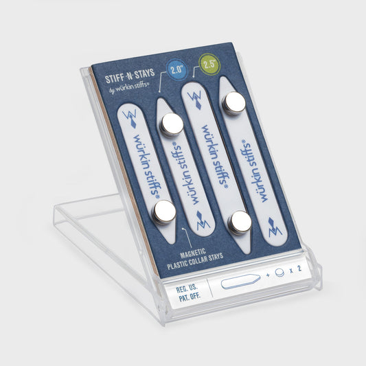 2.0 & 2.5" Plastic Magnetic Collar Stays - Wurkin Stiffs - 2 Pair